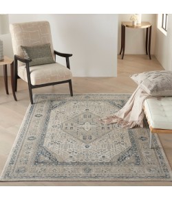 Kathy Ireland Ki25 Malta - Mai18 Ivory Grey Area Rug 3 ft. 11 X 5 ft. 7 Rectangle