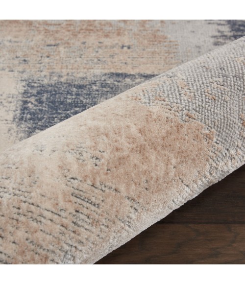 Nourison Rustic Textures Beige Grey RUS02 6 ft. X 9 ft. Rect. Rug