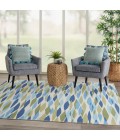 Nourison SUN N' SHADE Area Rug Waverly Sun N' Shade Square Area Rug SND01-Seaglass