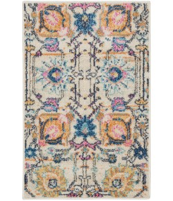 Nourison Passion - Psn01 Ivory Multicolor Area Rug 1 ft. 10 X 2 ft. 10 Rectangle