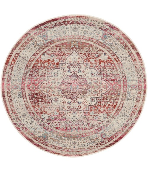 Nourison Vintage Kashan Area Rug VKA07-Red/Ivory