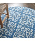 Nourison Grafix Round Area Rug GRF06-Blue