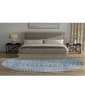 Nourison Astra Machine Washable Blue ASW10 7 ft. 10 in. Round Rug