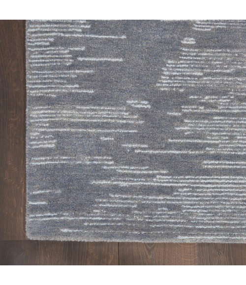 Michael Amini Ma30 Star Area Rug SMR02 Blue 5'3" x 7'3"