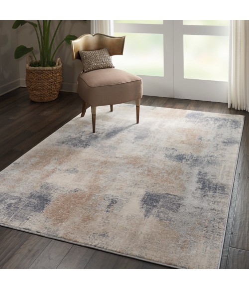 Nourison Rustic Textures Beige Grey RUS02 6 ft. X 9 ft. Rect. Rug