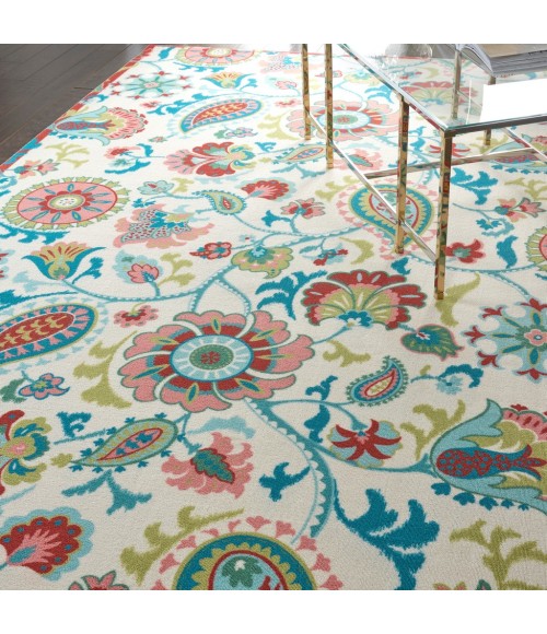 Nourison SUN N' SHADE Area Rug Waverly Sun N' Shade Area Rug SND73-Ivory