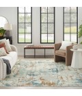 Nourison Quarry Beige Blue Rust QUA01 8 ft. X 10 ft. Rect. Rug