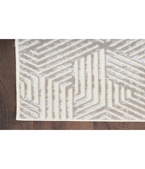 Nourison Grafix Grey GRF39 2 ft. X 4 ft. Rectangle Rug