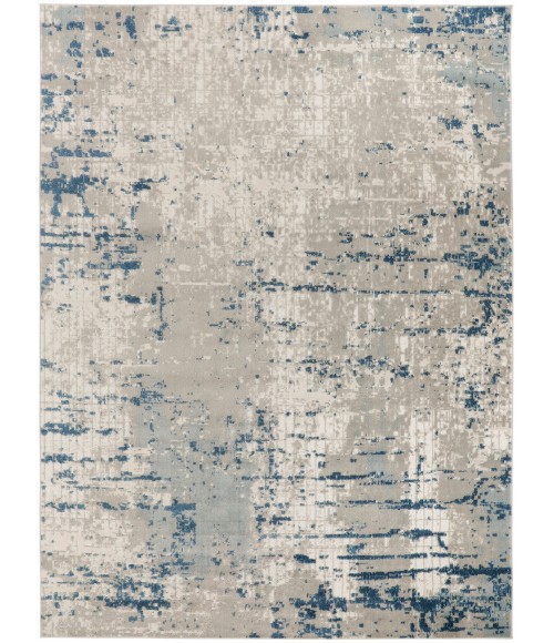 Nourison Quarry Ivory Grey Blue QUA01 9 ft. X 12 ft. Rect. Rug