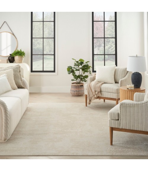 Nourison Serenity Home Ivory SRH06 10 ft. X 14 ft. Rect. Rug