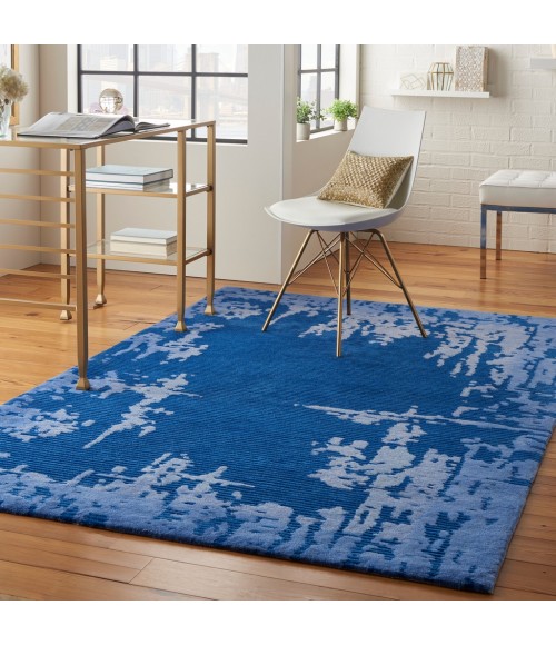 Nourison Symmetry Area Rug SMM02-Navy Blue