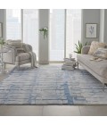 Nourison SYMMETRY Area Rug Nourison Symmetry Area Rug SMM04-Blue/Grey