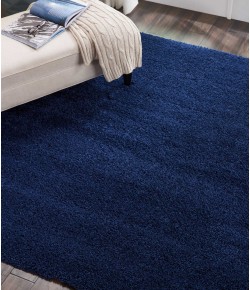 Nourison Malibu Shag - Msg01 Navy Area Rug 7 ft. 10 X Square