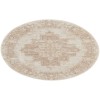 Nourison Grafix Ivory Beige GRF14 5 ft. 3 in. Round Rug