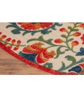 Nourison Aloha Red Multicolor ALH17 7 ft. 10 in. Round Rug