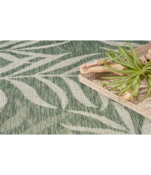 Nourison Garden Oasis Green Ivory Rug GOA01 9 ft. X 12 ft. Rectangle - Rugs Town Nourison Garden Oasis Green Ivory GOA01 9 ft. X 12 ft. Rectangle Rug