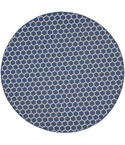 Nourison Twist Reversible Navy TWS01 8 ft. X Round Rug