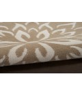 Nourison Jubilant Taupe JUB06 2 ft. X 4 ft. Rectangle Rug