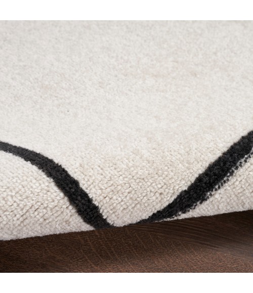 Nourison Nourison Essentials Area Rug Nourison Nourison Essentials Area Rug NRE02 Ivory/Black