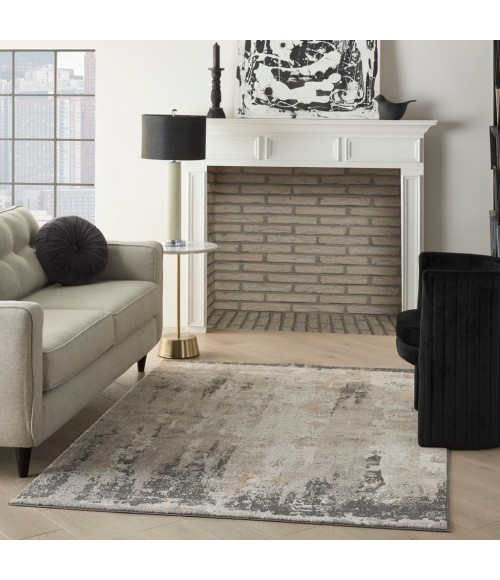 Nourison LUDLOW Area Rug Nourison Ludlow Area Rug LDW05-Cream Grey