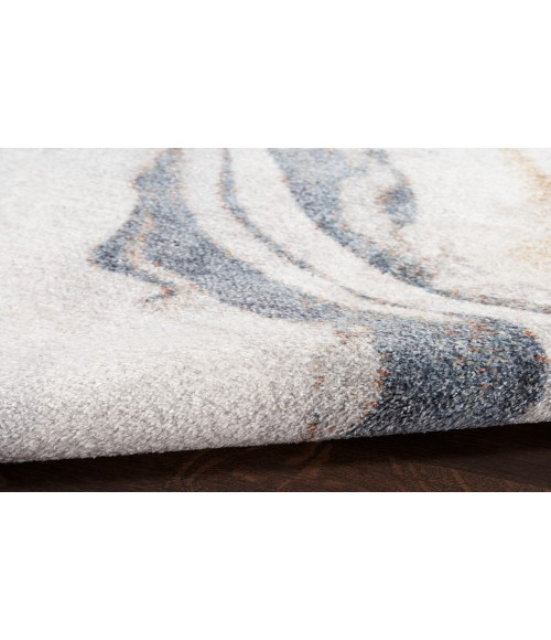 Nourison Astra Machine Washable Ivory Blue ASW15 2 ft. X 6 ft. Rectangle Rug