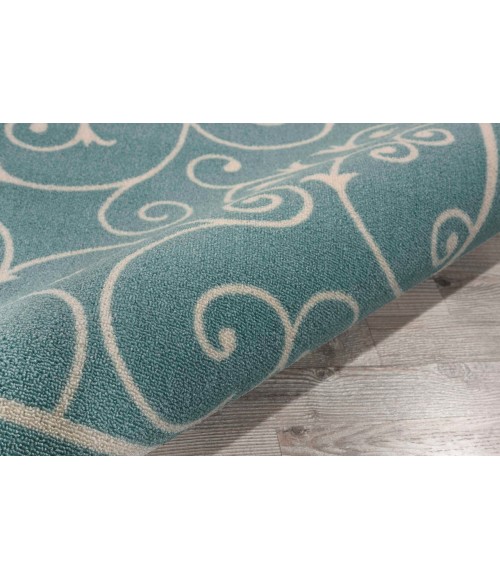 Nourison Home & Garden Square Area Rug RS019-Light Blue