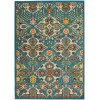 Nourison Allur - Alr03 Turquoise Ivory Area Rug 3 ft. X 5 ft. Rectangle