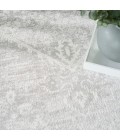 Nourison Astra Machine Washable Light Grey ASW11 4 ft. X 6 ft. Rect. Rug