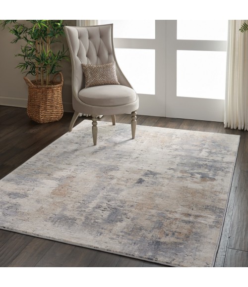 Nourison Rustic Textures Area Rug RUS05-Beige/Grey