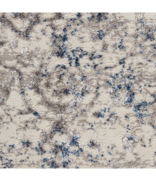 Nourison Royal Terrace Beige Blue KI43 8 ft. Rect. Rug