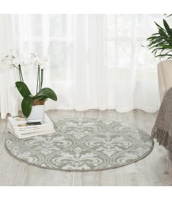 Nourison Euphoria - Eup06 Grey Area Rug 3 ft. 4 X ROUND