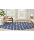 Nourison Aloha Blue ALH35 7’10” Round Rug