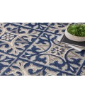 Nourison Aloha Blue ALH34 7’10” Round Rug