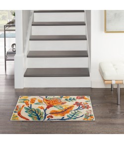 Nourison Allur - Alr09 Ivory Multicolor Area Rug 2 ft. X 3 ft. Rectangle
