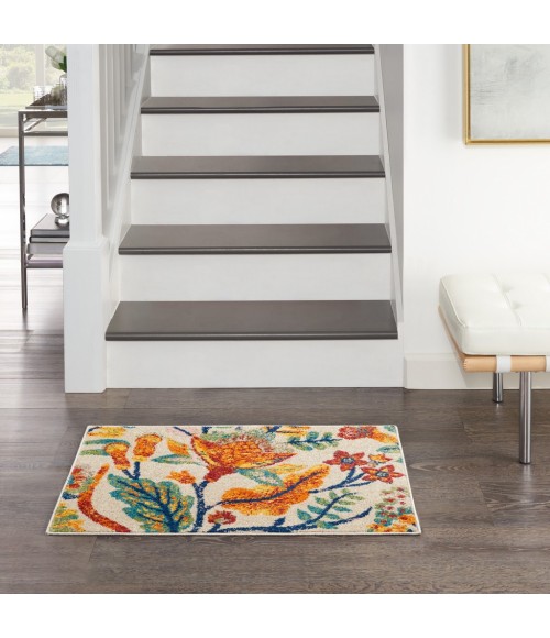 Nourison Allur Area Rug ALR09-Ivory Multicolor