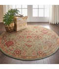 Nourison Somerset Round Area Rug ST90-Light Green