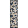 Nourison Aloha - Alh17 Natural Blue Area Rug 2 ft. X 6 ft. Rectangle
