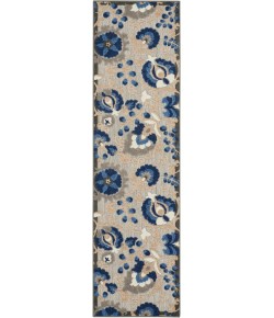 Nourison Aloha - Alh17 Natural Blue Area Rug 2 ft. X 6 ft. Rectangle