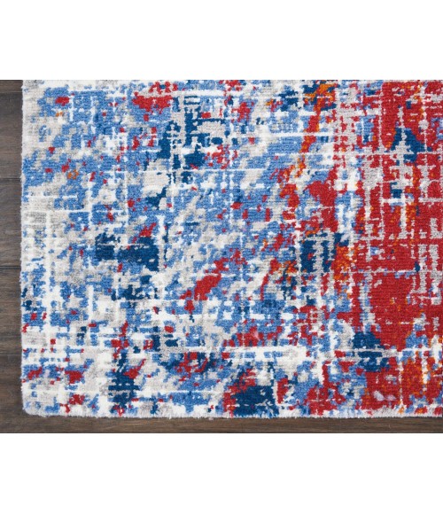 Nourison Twilight Area Rug TWI25 Red/Blue 5'6" x 8'