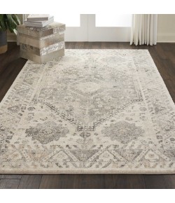 Nourison Fusion - Fss11 Cream Grey Area Rug 5 ft. 3 X 7 ft. 3 Rectangle