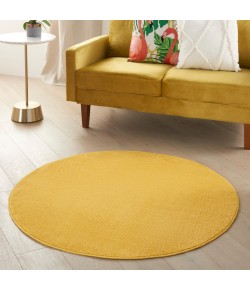 Nourison Essentials - Nre01 Yellow Area Rug 4 ft. X Round
