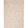 Nourison Jubilant - Jub09 Ivory Pink Area Rug 6 ft. X 9 ft. Rectangle
