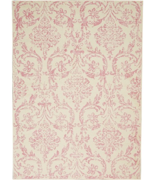 Nourison Jubilant Area Rug JUB09-Ivory/Pink