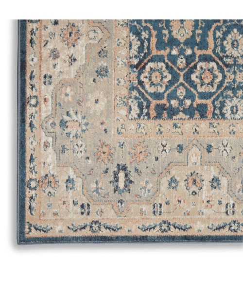 Kathy Ireland Malta Area Rug MAI14-Blue/Grey