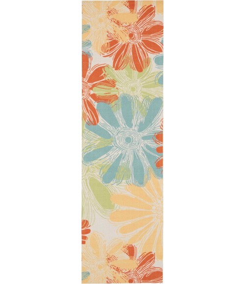 Nourison HOME & GARDEN Area Rug Nourison Home & Garden Runner Area Rug RS022-Ivory