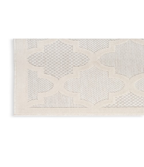 Nourison Easy Care Ivory/White NES01 2 ft. X 4 ft. Rectangle Rug