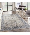 kathy ireland Home Malta Area Rug MAI04-Ivory/Blue