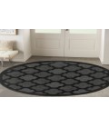 Nourison Easy Care Charcoal Black Rug NES01 5 ft. Round - Rugs Town Nourison Easy Care Charcoal Black NES01 5 ft. Round Rug