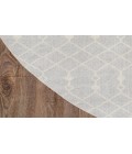 Nourison Astra Machine Washable Grey ASW10 5 ft. 3 in. Round Rug