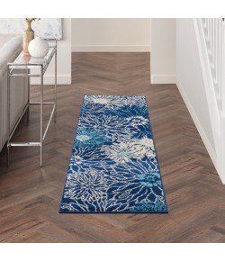 Nourison Passion - Psn17 Navy Ivory Area Rug 1 ft. 10 X 6 ft. Rectangle